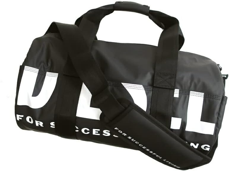 DIESEL ボストンバッグ 2way 大きめ バイカラー シルバー金具 レザー